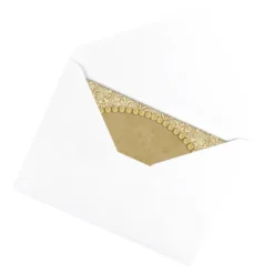 Motiv-Grußkarten, Weihnachtliche Perlenrahmen, 11,5cm x 16,5cm, 5 Farben, inkl. Umschläge, 10 Stück