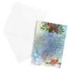 Motiv-Grußkarten, Weihnachtszweige, 11,5cm x 16,5cm, 5 Designs, inkl. Umschläge, 10 Stück