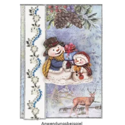 Motiv-Grußkarten, Weihnachtszweige, 11,5cm x 16,5cm, 5 Designs, inkl. Umschläge, 10 Stück