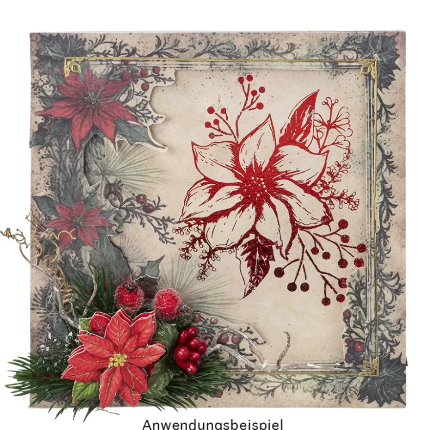 Motiv-Grußkarten, Winter/Weihnachten, 10 Designs, 16cm x 16cm, inkl. Umschläge, 10 Stück