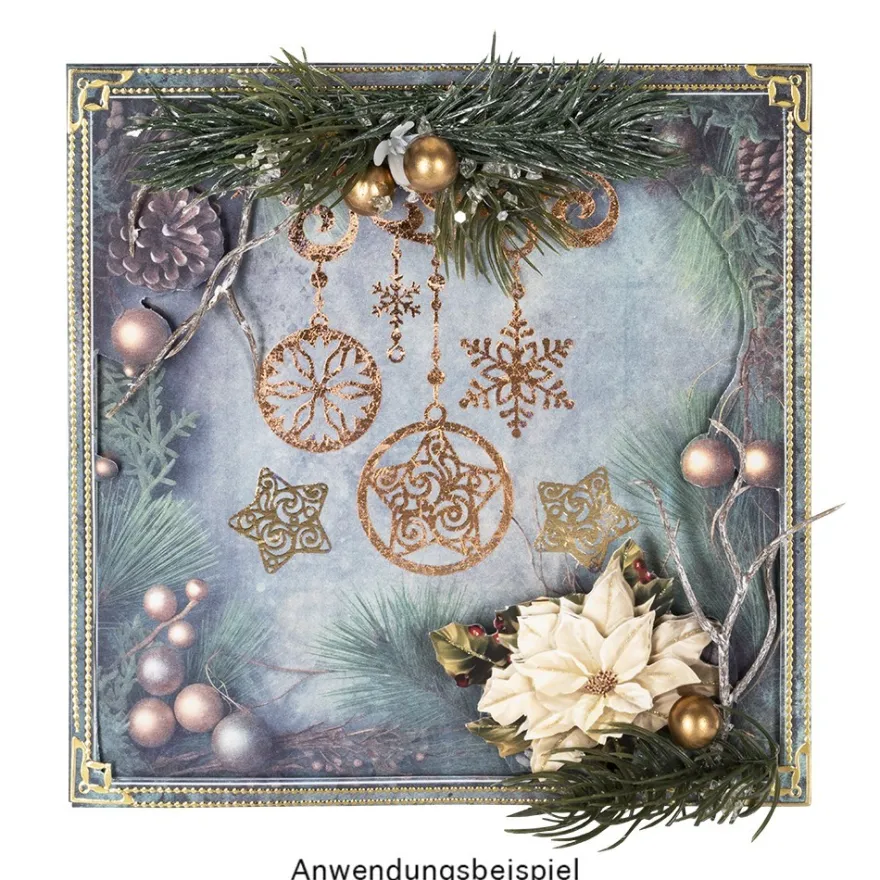 Motiv-Grußkarten, Winter/Weihnachten, 10 Designs, 16cm x 16cm, inkl. Umschläge, 10 Stück
