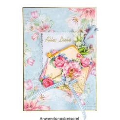 Motiv-Grußkarten, Zauberhafte Blumenwelt 2, 11,5cm x 16,5cm, 5 Designs, inkl. Umschlägen, 10 Stück