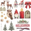 Motiv-Holz-Laserbogen, Winter/Weihnachten, DIN A4, 2mm stark, farbig bedruckt