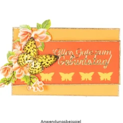 Motiv-Stanzer, Schmetterlinge, 3,5cm x 2,2cm, 2,4cm x 1,5cm, 1,4cm x 0,9cm, 3 Stück