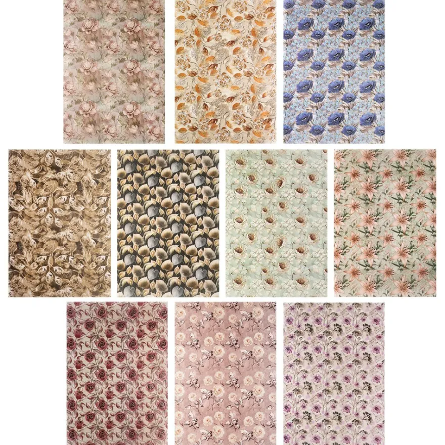 Motiv-Transparentpapiere Deluxe, Kondolenz, DIN A4, versch. Designs, 10 Bogen