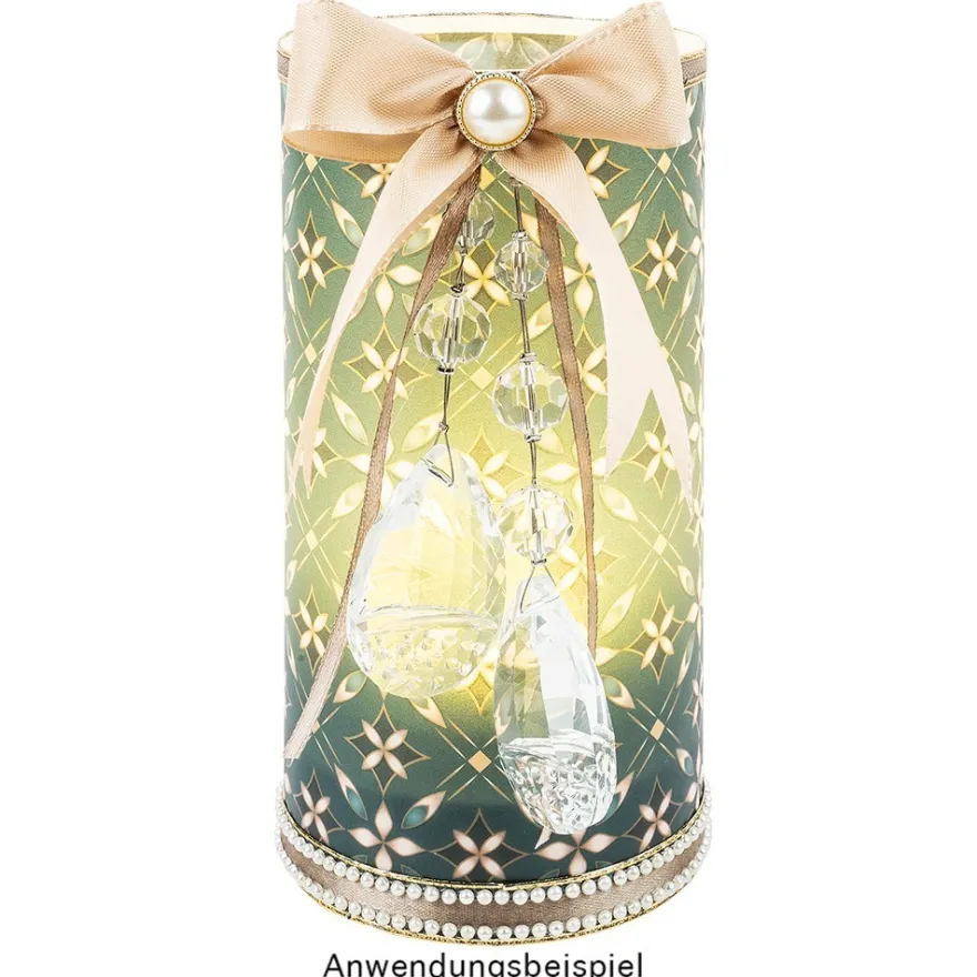 Motiv-Transparentpapiere Deluxe, Ornamente, DIN A4, 150g/m², verschiedene Designs, geprägt, 10 Bogen