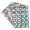 Motiv-Transparentpapiere Deluxe, Blumen 2, DIN A4, 150g/m², verschiedene Designs, geprägt, 10 Bogen