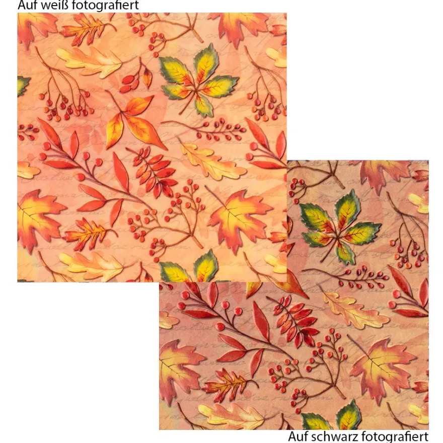 Motiv-Transparentpapiere Deluxe, Herbst- & Winter-Floristik, DIN A4, versch. Designs, 10 Bogen
