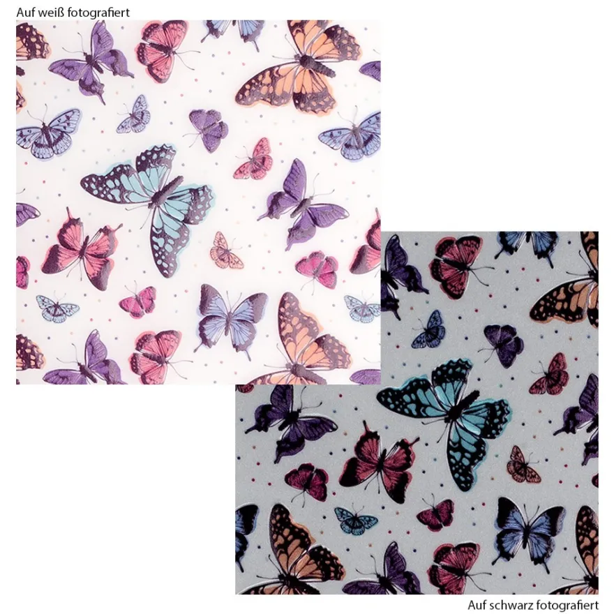 Motiv-Transparentpapiere Deluxe, Schmetterlinge, DIN A4, versch. Designs, 10 Bogen