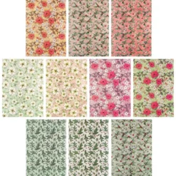 Motiv-Transparentpapiere Deluxe Winter-Floristik, DIN A4, versch. Designs, 10 Bogen