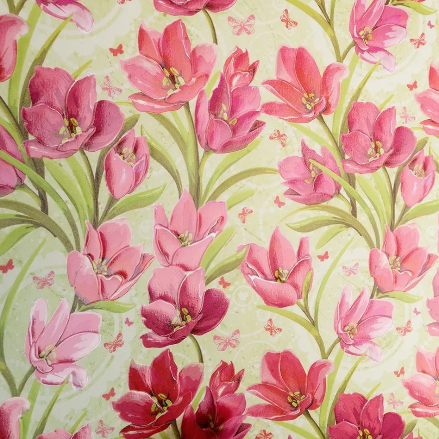Motiv-Transparentpapiere Deluxe, Frühlingsblumen, DIN A4, versch. Designs, geprägt, 10 Bogen