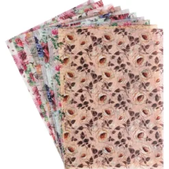 Motiv-Transparentpapiere Deluxe, Rosen, DIN A4, versch. Designs, 10 Bogen