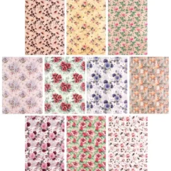 Motiv-Transparentpapiere Deluxe, Rosen, DIN A4, versch. Designs, 10 Bogen