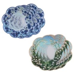 Motiv-Windradfolien, Blumen, Ø 20cm, 500µ, 2 Designs, 8 Stück