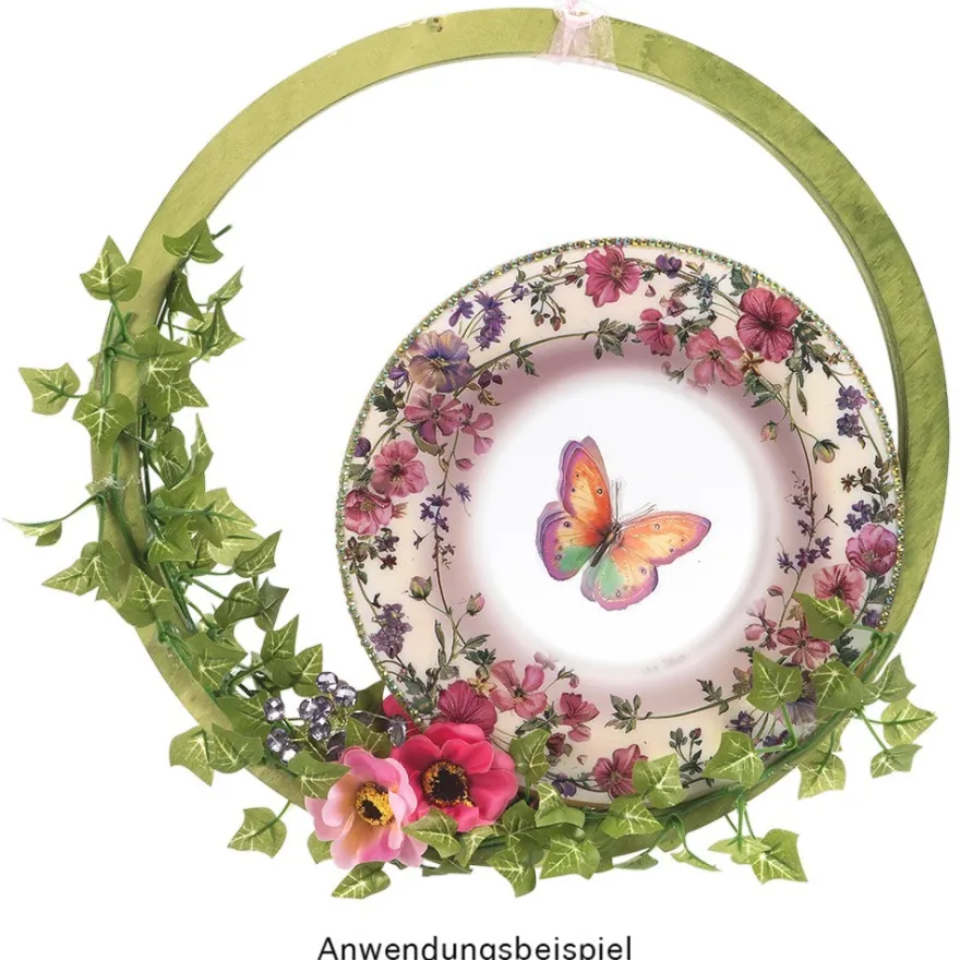Motiv-Windradfolien, Kränze 2, Ø 20cm, 500µ, 2 Designs, 8 Stück