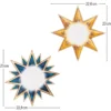 Motiv-Windradfolien, Sterne 2, versch. Größen, 500µ, 2 Designs, 8 Stück