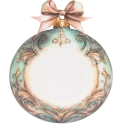 Motiv-Windradfolien, Weihnachtskugeln 3, 19,3cm x 23,3cm, 500µ, 2 Designs, 8 Stück