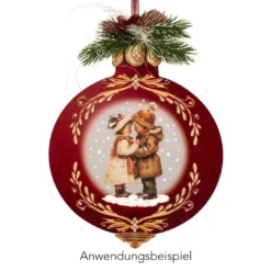 Motiv-Windradfolien, Weihnachtskugeln 2, 17,8cm x 23cm, 500µ, 2 Designs, 8 Stück
