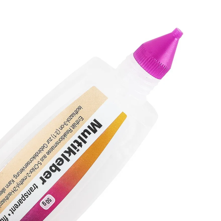 Multikleber, flüssig, je Tube 50g, mit zwei Spitzen: fein & breit, 3 Stück