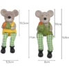 Mäuse mit Schlenkerbeinen, 17cm/16,5cm hoch, Kantenhocker, 2 Stück