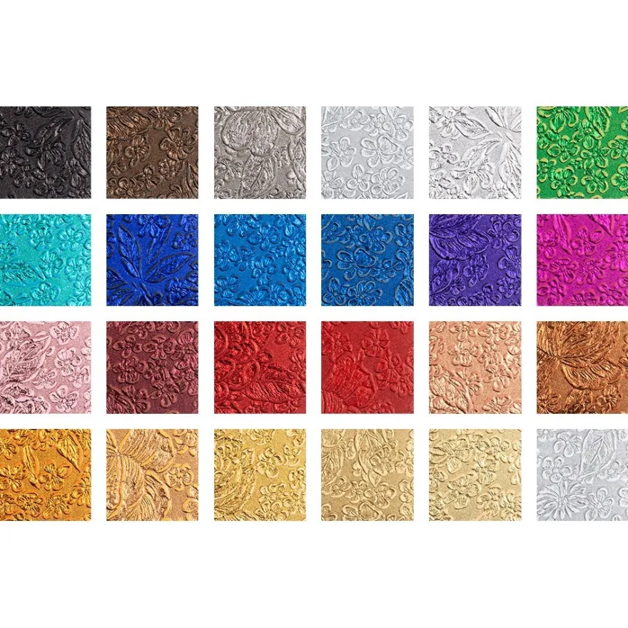 Naturpapiere, Design 3, DIN A4, 150 g/m², versch. Farben, handgemacht, veredelt, geprägt, 24 Bogen