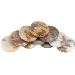 Natursteine aus Marmor, poliert, 5 x 4 cm, 10er Set