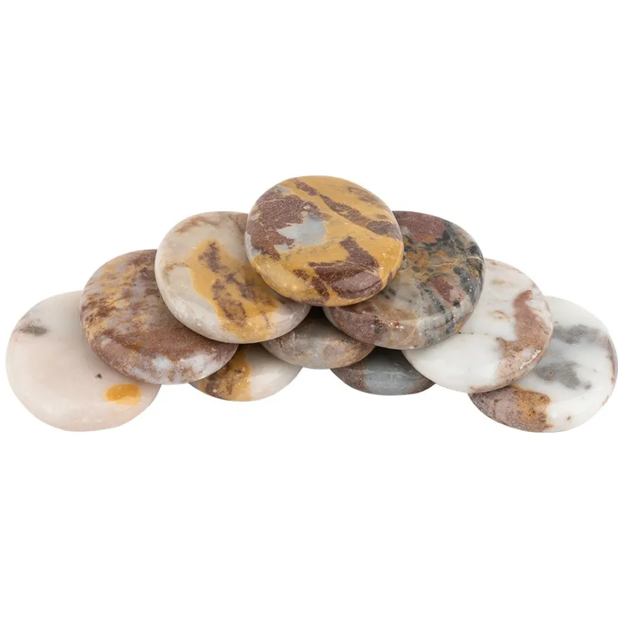 Natursteine aus Marmor, poliert, 5 x 4 cm, 10er Set