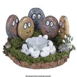 Natursteine aus Marmor, poliert, 5 x 4 cm, 10er Set