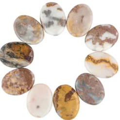 Natursteine aus Marmor, poliert, 5 x 4 cm, 10er Set