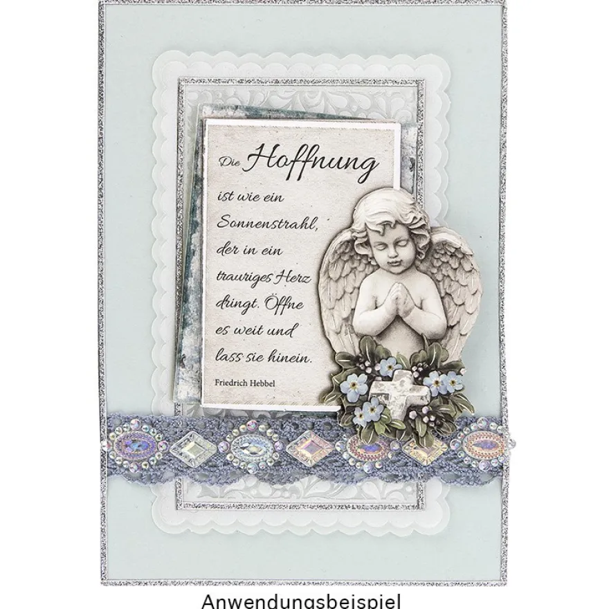 Noblesse Zierdeckchen Rechteck, Transparentpapier, 13,5cm x 8,5cm, weiß, 20 Stück