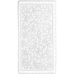 Noblesse Zierdeckchen Rechteck, Transparentpapier, 13,5cm x 8,5cm, weiß, 20 Stück