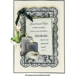 Noblesse Zierdeckchen Rechteck, Transparentpapier, 13,5cm x 8,5cm, weiß, 20 Stück