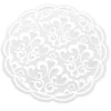 Noblesse Zierdeckchen rund, Transparentpapier, Ø 13cm, weiß, 20 Stück