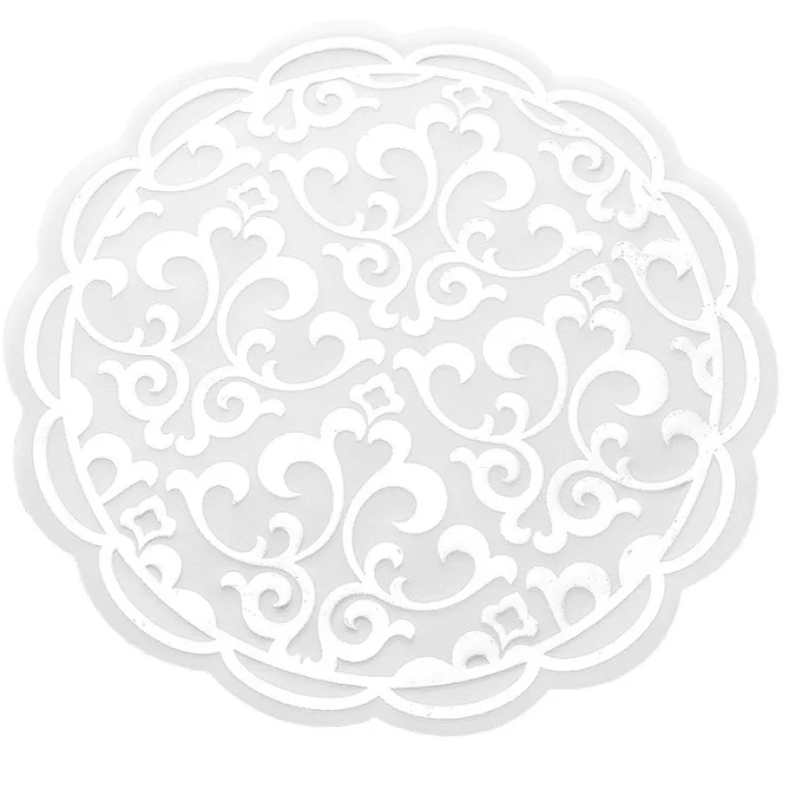 Noblesse Zierdeckchen rund, Transparentpapier, Ø 13cm, weiß, 20 Stück