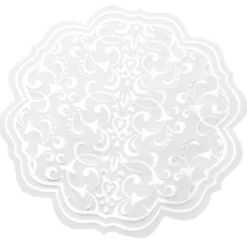 Noblesse Zierdeckchen rund, Transparentpapier, Ø 13cm, weiß, 20 Stück