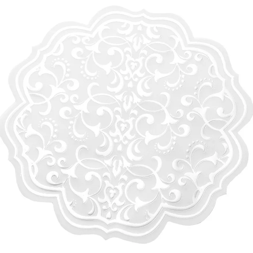 Noblesse Zierdeckchen rund, Transparentpapier, Ø 13cm, weiß, 20 Stück