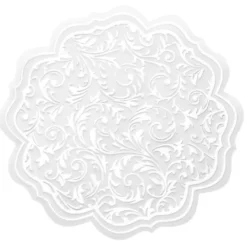 Noblesse Zierdeckchen rund, Transparentpapier, Ø 13cm, weiß, 20 Stück