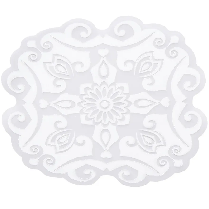 Noblesse Zierdeckchen 2, Transparentpapier, Ø 13cm, weiß, 20 Stück