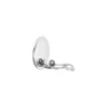 Ohrclips mit Fassung, Ø 18mm, silber, 4 Stück