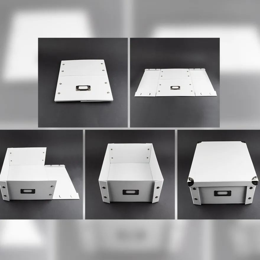 Ordnungsboxen, faltbar, mit Deckel, 31cm x 26cm x 14cm, schwarz, 3 Stück
