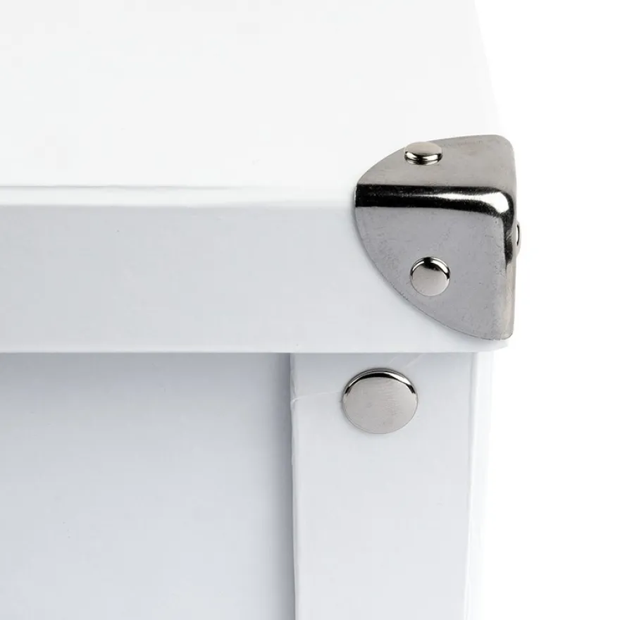 Ordnungsbox, faltbar, mit Deckel, 31cm x 26cm x 14cm, weiß