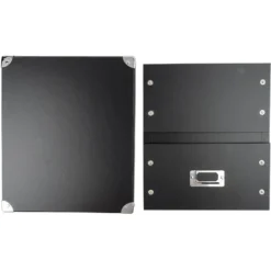 Ordnungsbox, faltbar, mit Deckel, 31cm x 26cm x 14cm, schwarz