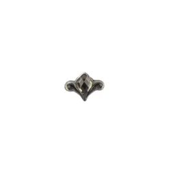Ornament-Glitzersteine, 50 Stück, Design 8, anthrazit