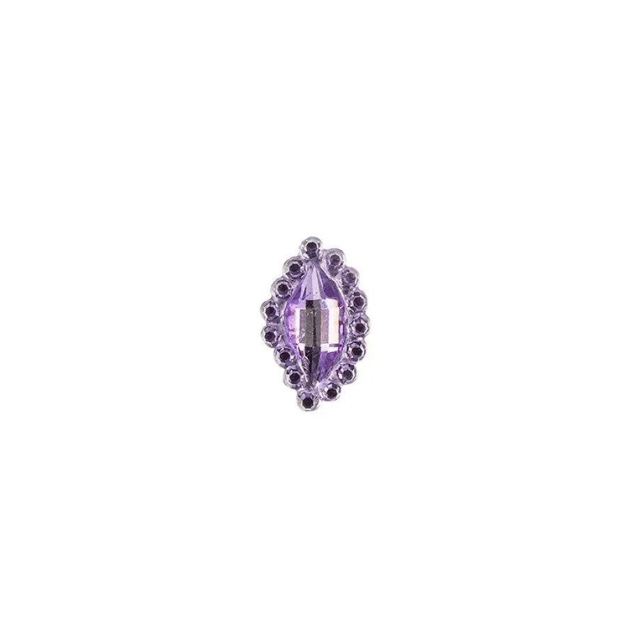 Ornament-Glitzersteine, 50 Stück, Design 7, flieder