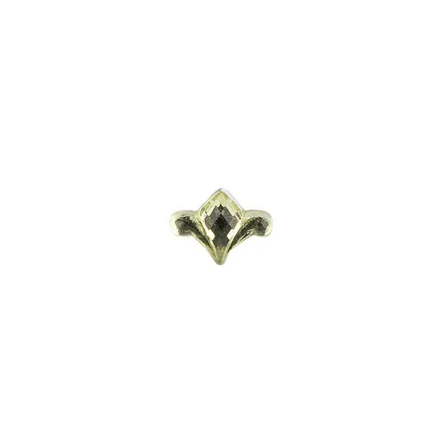Ornament-Glitzersteine, 50 Stück, Design 8, lindgrün
