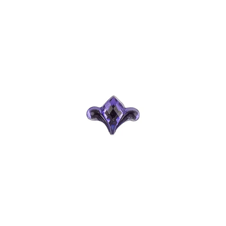 Ornament-Glitzersteine, 50 Stück, Design 8, lila