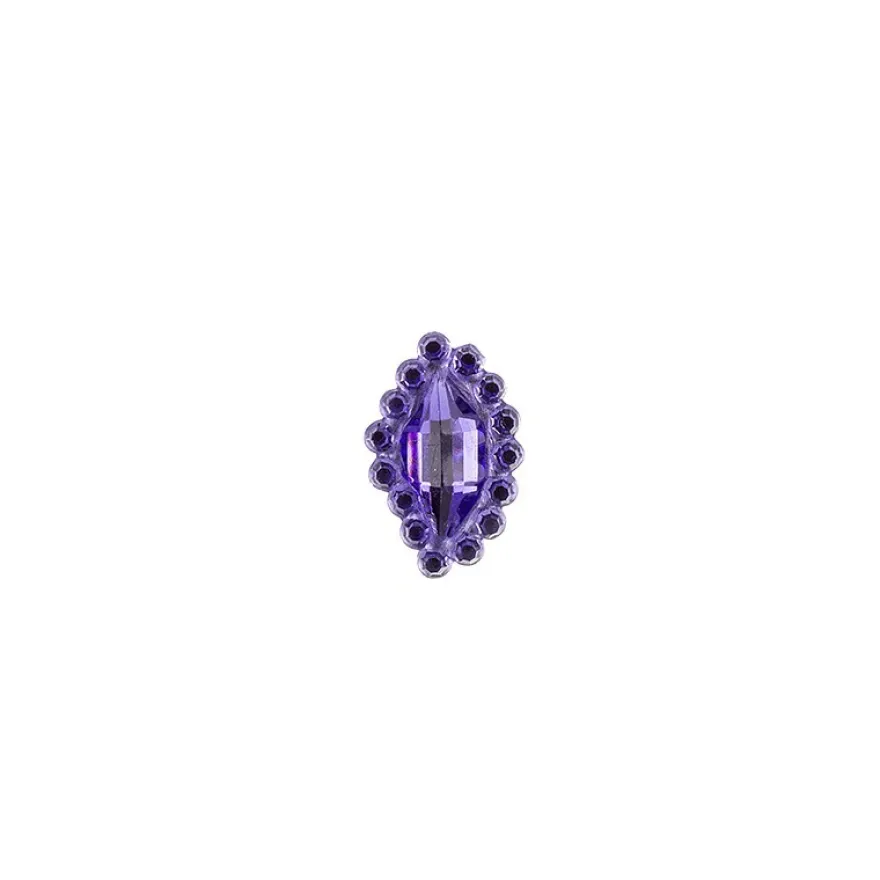 Ornament-Glitzersteine, 50 Stück, Design 7, lila