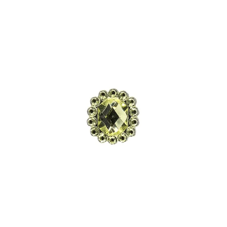 Ornament-Glitzersteine, 50 Stück, Design 9, lindgrün