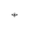 Ornament-Glitzersteine, 50 Stück, Design 8, klar