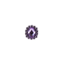 Ornament-Glitzersteine, 50 Stück, Design 9, flieder